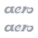 Generic - AERO Seat CHROME decal set - Old school bmx - Bmx Products AU