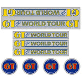 GT - 1984 - 85 Pro world Tour - Chrome - decal set - Old school bmx - Bmx Products AU