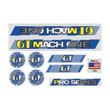 GT - 1987 Mach One - Clear - decal set - Old school bmx - Bmx Products AU