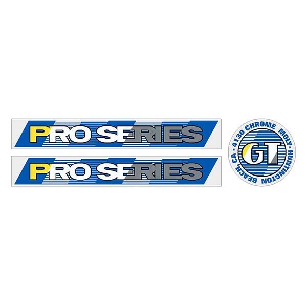GT - 1987 Pro Series - Clear - BAR decal set - Old school bmx - Bmx Products AU