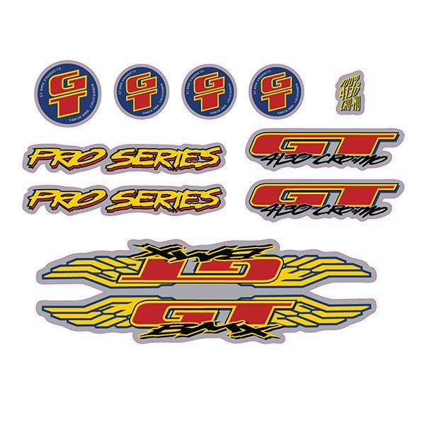 GT - 1995 Pro Series - Chrome decal set - Old school bmx - Bmx Products AU