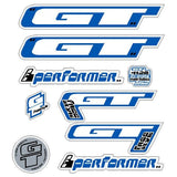GT - 2000 PRO Performer - decal set - Chrome or Black frames - Old school bmx - Bmx Products AU