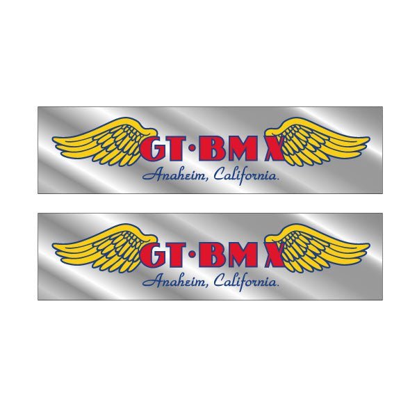 GT - Anaheim chrome - fork decals - Old school bmx - Bmx Products AU