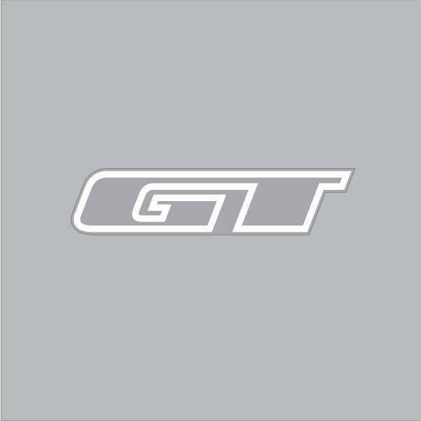 GT - Mallet stem - white on clear decal - Old school bmx - Bmx Products AU