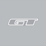 GT - Mallet stem - white on clear decal - Old school bmx - Bmx Products AU