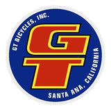 GT - Santa Ana NEW FONT - blue coin decal - Old school bmx - Bmx Products AU