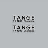 Healing - Tange TX1200 black with white outline clear fork decals - Old school bmx - Bmx Products AU