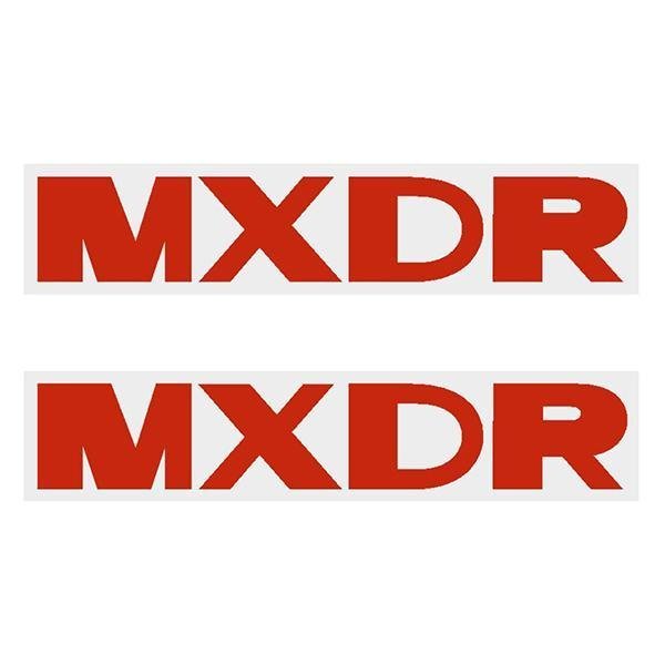 Madison - Chain stay decals - MXDR - RED - old school bmx - Bmx Products AU