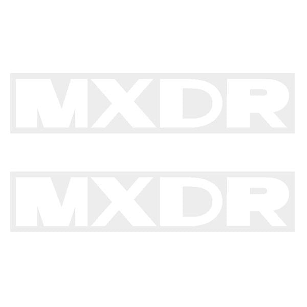 Madison - Chain stay decals - MXDR - WHITE - old school bmx - Bmx Products AU