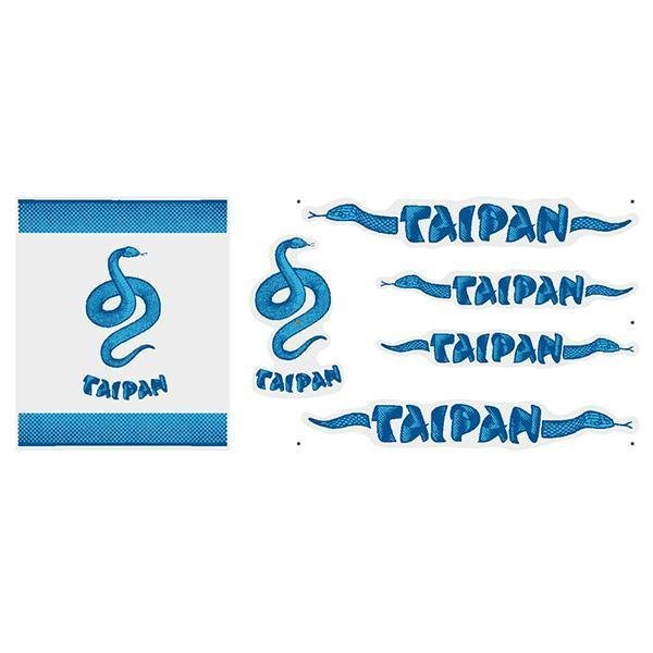 Madison - TAIPAN - MID BLUE over LIGHT BLUE decal set - old school bmx - Bmx Products AU