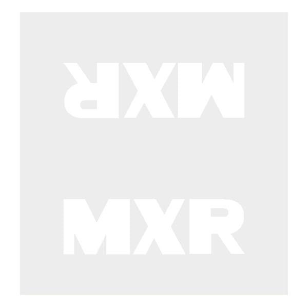 Madison - Top tube decal - MXR WHITE - old school bmx - Bmx Products AU