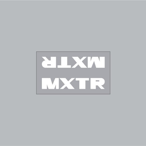 Madison - Top tube decal - MXTR - WHITE - old school bmx - Bmx Products AU