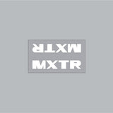 Madison - Top tube decal - MXTR - WHITE - old school bmx - Bmx Products AU