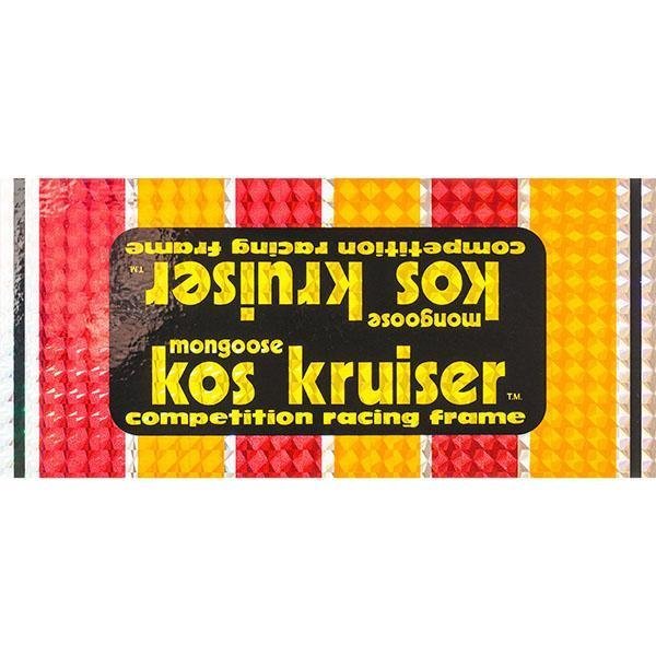 Mongoose - 1980 - 81 Kos PRISM Down tube decal - Old school bmx - Bmx Products AU