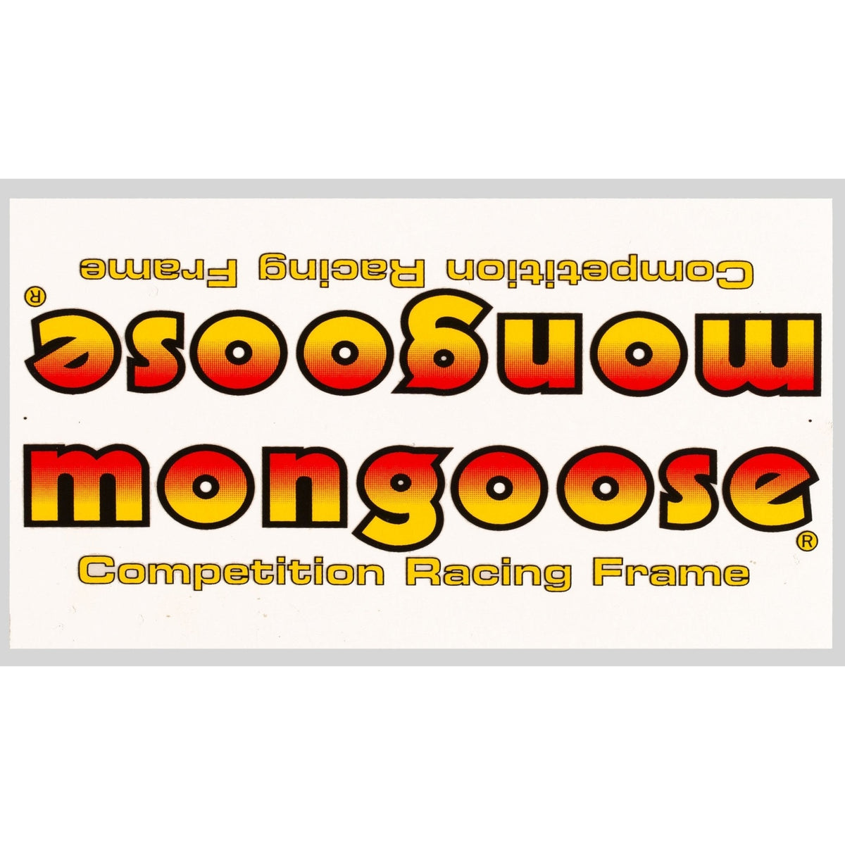Mongoose - 1983 - 85 downtube Decal - Old school bmx - Bmx Products AU