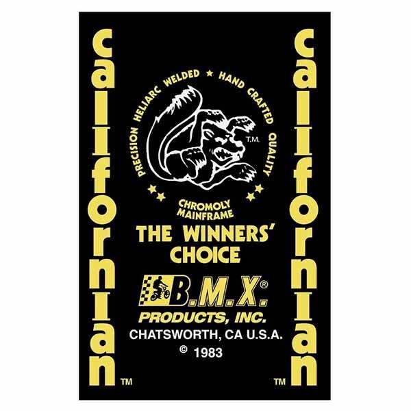Mongoose - 1983 Californian "Yellow Chatsworth" Decal set - Old school bmx - Bmx Products AU