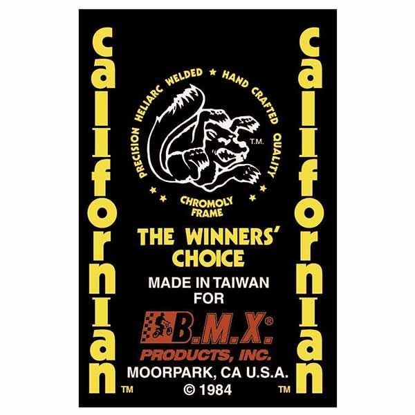 Mongoose - 1984 Californian "Red Taiwan" Decal set - Old school bmx - Bmx Products AU
