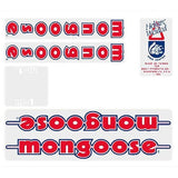 Mongoose - 1985 - 86 M1 Decal set - Blue or Chrome frame - Old school bmx - Bmx Products AU