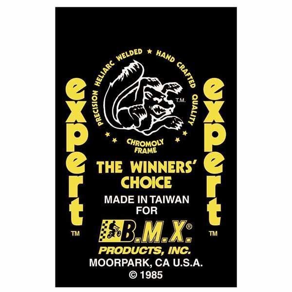 Mongoose - 1985 Expert "Yellow Taiwan" Decal set - Old school bmx - Bmx Products AU