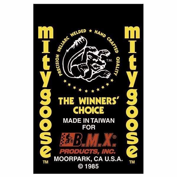 Mongoose - 1985 Mitygoose "Red Taiwan" Decal set - Old school bmx - Bmx Products AU