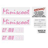 Mongoose - 1987 Miniscoot Decal set - old school bmx - Bmx Products AU