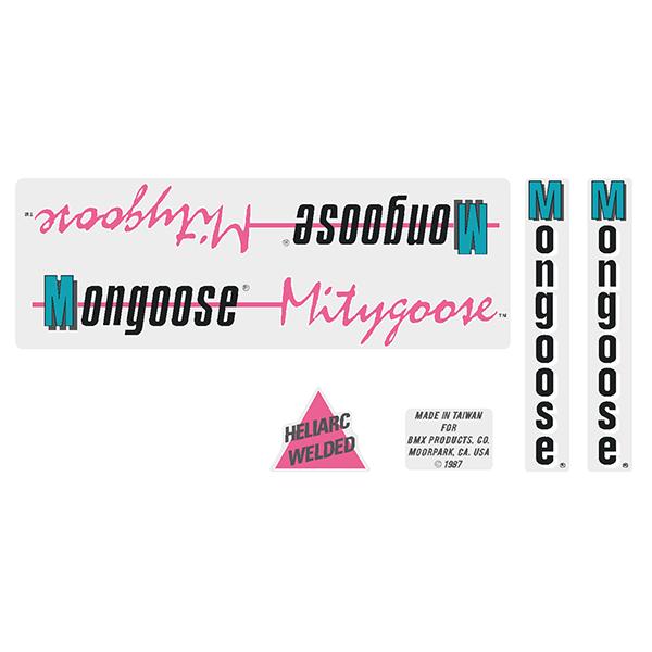 Mongoose - 1987 Mitygoose Decal set - Old school bmx - Bmx Products AU