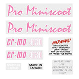 Mongoose - 1987 PRO Miniscoot decal set - old school bmx - Bmx Products AU