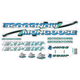 Mongoose - 1993 Expert Comp - for black frame Decal set - old school bmx - Bmx Products AU