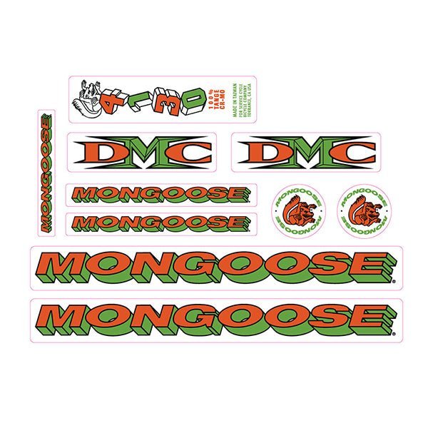 Mongoose - 1994 DMC Decal set - old school bmx - Bmx Products AU