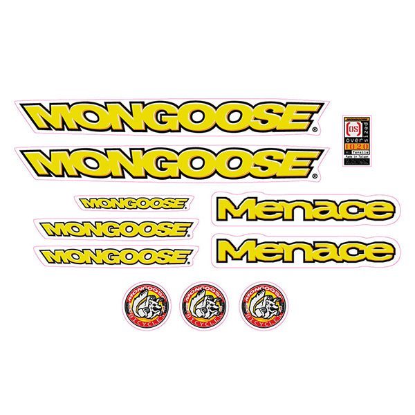 Mongoose - 1997 Menace - Decal set - old school bmx - Bmx Products AU