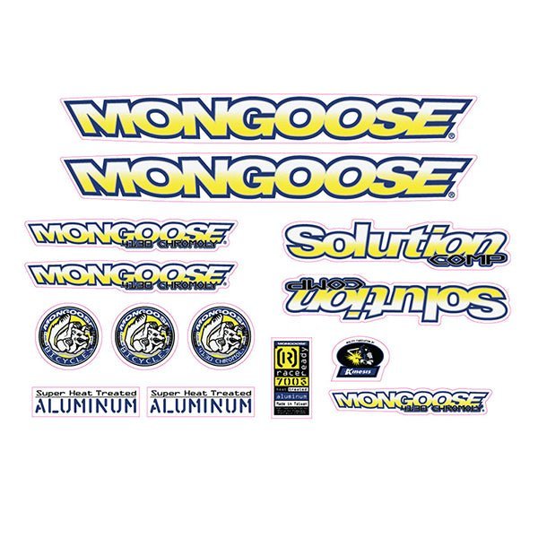 Mongoose - 1997 Solution Comp Decal set - old school bmx - Bmx Products AU
