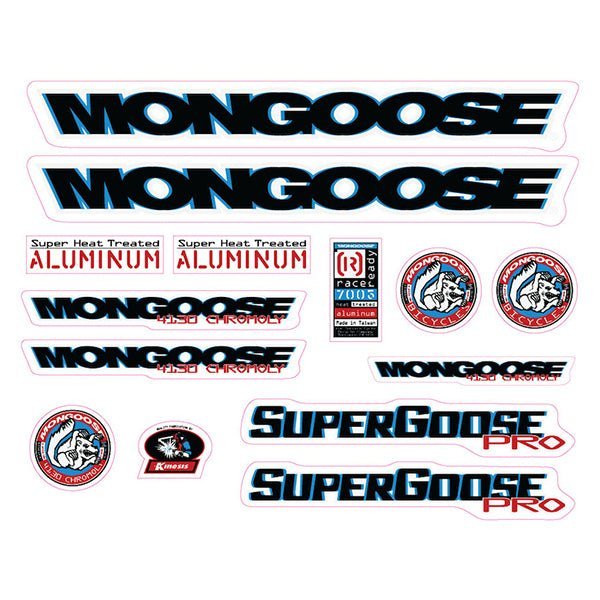 Mongoose - 1997 Supergoose Pro Decal set - old school bmx - Bmx Products AU