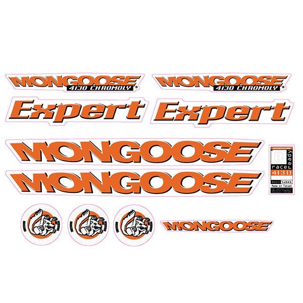 Mongoose - 1998 Expert for grey frame - Decal set - old school bmx - Bmx Products AU