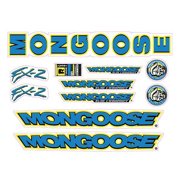 Mongoose - 1998 FX2 - Decal set - old school bmx - Bmx Products AU