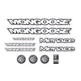 Mongoose - 1998 Menace for blue frame - Decal set - old school bmx - Bmx Products AU