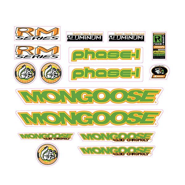 Mongoose - 1998 Phase 1 - Decal set - old school bmx - Bmx Products AU