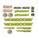 Mongoose - 1998 Phase 1 - Decal set - old school bmx - Bmx Products AU