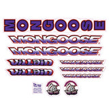 Mongoose - 1998 Villain for Chrome frame - Decal set - old school bmx - Bmx Products AU