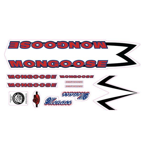 Mongoose - 1999 25th Anniversary Menace - Decal set - old school bmx - Bmx Products AU