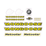 Mongoose - 1999 Motivator for Orange frame - Decal set - old school bmx - Bmx Products AU