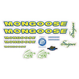 Mongoose - 1999 Sniper for Green frame - Decal set - old school bmx - Bmx Products AU