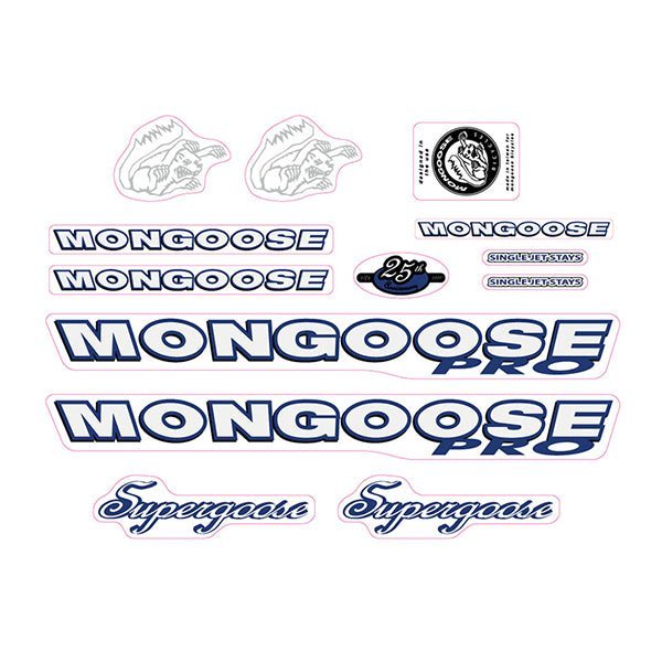 Mongoose - 1999 Supergoose Pro Decal set - old school bmx - Bmx Products AU
