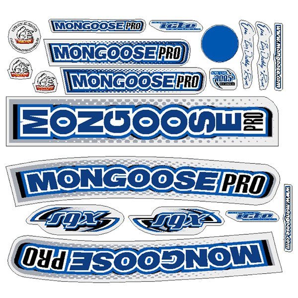Mongoose - 2000 PRO SGX Cruiser - Decal set - old school bmx - Bmx Products AU
