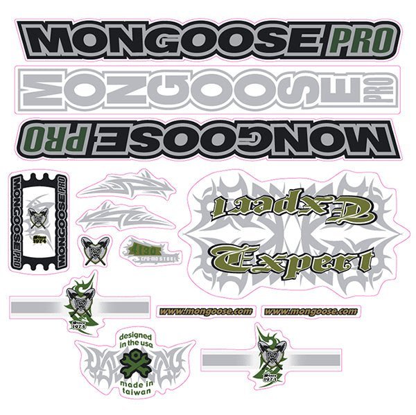 Mongoose - 2002 Expert - Decal set - old school bmx - Bmx Products AU