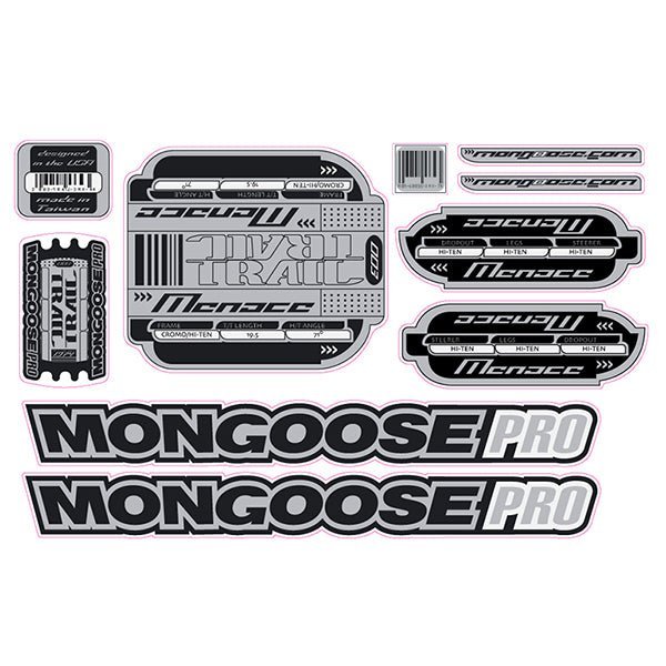 Mongoose - 2003 Menace - Decal set - old school bmx - Bmx Products AU