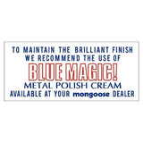 Mongoose BLUE MAGIC decal. - Old school bmx - Bmx Products AU