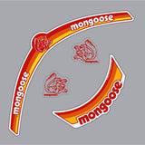 Mongoose - Helmet Decal set - Red - Old school bmx - Bmx Products AU