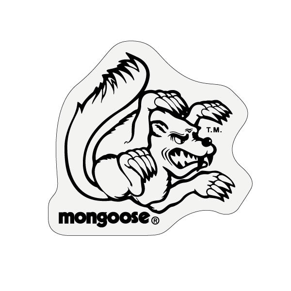 Mongoose - Helmet side Decals (pair) - Black - Old school bmx - Bmx Products AU