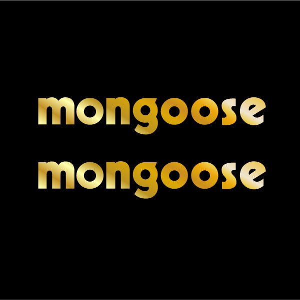 Mongoose seat decal DIECUT - Old school bmx - Bmx Products AU