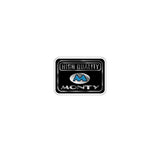Monty - B - 219 Stock Trials Tubing decal - old school bmx - Bmx Products AU